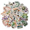 50Pcs PVC Self-Adhesive Bohemian Style Forest Stickers AJEW-R002-01A-3