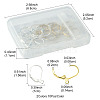 20Pcs 2 Colors Brass Leverback Earring Findings KK-FS0001-47-4