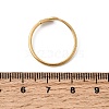 304 Stainless Steel & Natural Shell Cuff Rings for Women RJEW-G372-01G-05-5