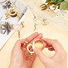 AHANDMAKER 6pcs 3 Colors Crystal Ball Display Stand Alloy Metal Base ODIS-GA0001-38-3