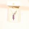 Wheat Alloy Gradient Color Cubic Zirconia Pendant Necklace & Stud Earring FS-WGBA5F1-01-2