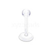 Acrylic 17 Gauge Ball Threadless Labrets WG334A1-02-1