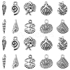 50Pcs 10 Style Tibetan Style Alloy Pendants TIBEP-CJ0003-46-1