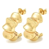 PVD Vacuum Plating 304 Stainless Steel Stud Earrings for Women EJEW-G401-07G-1