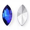 Pointed Back Glass Rhinestone Cabochons RGLA-T020-7x15mm-12-1