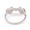 Non-Tarnish 304 Stainless Steel Heart Finger Ring for Women RJEW-C086-10-P-3