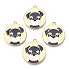 Eco-Friendly Alloy Enamel Pendants ENAM-Q437-053-NR-1