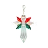 Angel Glass Pendant Decoration HJEW-TA00278-1