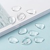 Transparent Teardrop Glass Cabochons GGLA-R024-18x13-8