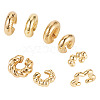 2 Sets 2 Style Adjustable CCB Plastic Cuff Earrings EJEW-TA0001-54-2