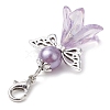 16Pcs 16 Colors Angel Acylic Pendant Decoration HJEW-JM02629-01-5