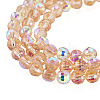 1 Strand Electroplate Transparent Glass Beads Strands EGLA-TADJ0001-15C-3