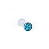 Acrylic Micro Pave Cubic Zirconia Labrets Piercing Jewely for Women Men WG00568-139-1