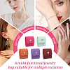 5Pcs 5 Colors PU Leather Ring Organizer Rolls ABAG-CL0001-68-6
