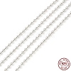 Anti-Tarnish Rhodium Plated 925 Sterling Silver Ball Chains STER-F052-13P-3