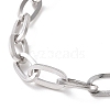 Non-Tarnish 304 Stainless Steel Cable Chain Bracelet for Men Women BJEW-E031-05A-P-2