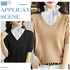Detachable Polyester Lady Shirts False Collars AJEW-WH0314-867-4