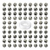 100Pcs 8mm Natural Dalmatian Jasper Round Bead DIY-LS0002-37-2