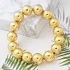 Brass Beaded Sretch Bracelets for Women BJEW-G736-13G-5