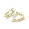 Brass Hoop Earring Findings KK-C048-10G-2