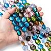 Handmade Silver Foil Glass Beads Strands SL109-7