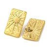 Ion Plating(IP) 304 Stainless Steel Rectangle with Sun Stud Earrings EJEW-D281-27G-2