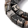Natural Map Stone Beads Strands G-T139-8x8-45A-4