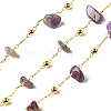 Handmade Natural Amethyst Chip Beaded Chains CHC-F020-09G-10-1