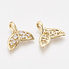 Brass Cubic Zirconia Pendants KK-T035-35-2