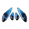 Transparent Resin Wing Earrings Pendants FIND-TAC0006-60C-1