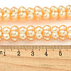 Transparent Spray Painted Glass Beads Strands GLAA-P066-01D-5