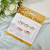 8Pcs Brass Interlocking Clasps KK-BBC0019-68-5