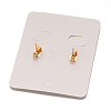 304 Stainless Steel Textured Ear Studs EJEW-L122-02G-2