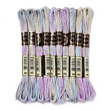 10 Skeins 6-Ply Polyester Embroidery Floss OCOR-K006-A01