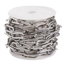 304 Stainless Steel Paperclip Chains CHS-YS0001-01P