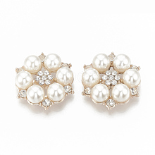 Alloy Rhinestone Flat Back Cabochons RB-S048-19RG