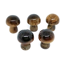 Natural Tiger Eye Healing Mushroom Figurines PW-WG12900-11