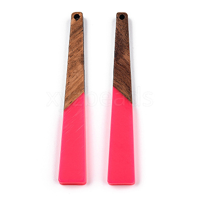 Opaque Resin & Walnut Wood Big Pendants RESI-TAC0017-46-C03-1