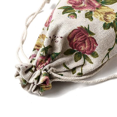 12Pcs 12 Styles Valentine's Day Printed Rectangle Burlap Cloth Packing Pouches X1-ABAG-U006-02B-1