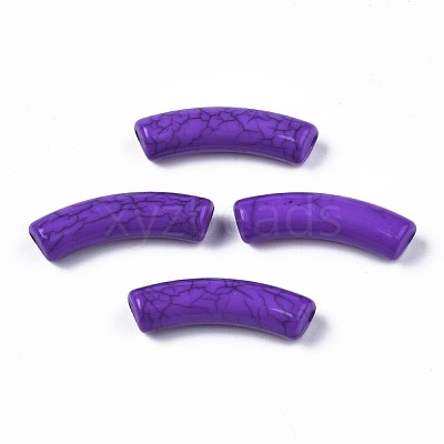 Opaque Crackle Acrylic Beads MACR-S372-002N-011-1
