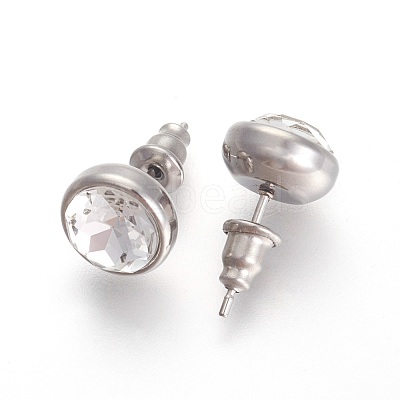304 Stainless Steel Stud Earrings EJEW-F182-A08-1