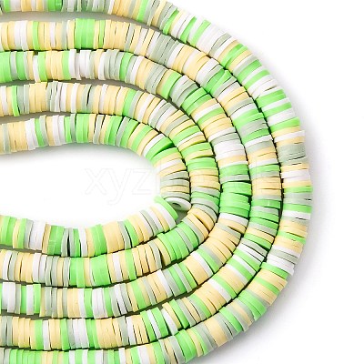 Handmade Polymer Clay Beads Strands CLAY-R089-6mm-T02B-12-1