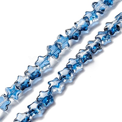 Transparent Glass Beads Strand X1-GLAA-F112-02H-1