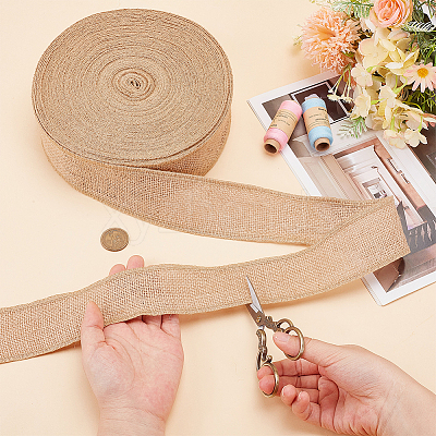 Burlap Ribbon OCOR-WH0101-231-1