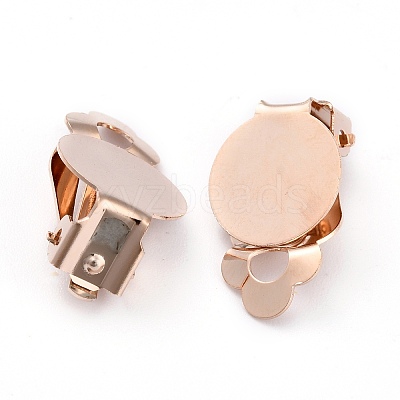 304 Stainless Steel Clip-on Earring Setting STAS-L244-49RG-1