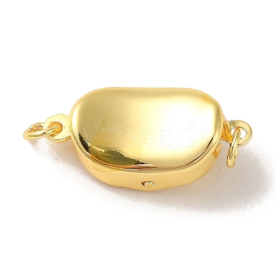 Rack Plating Brass Box Clasps KK-M285-05C-G-1