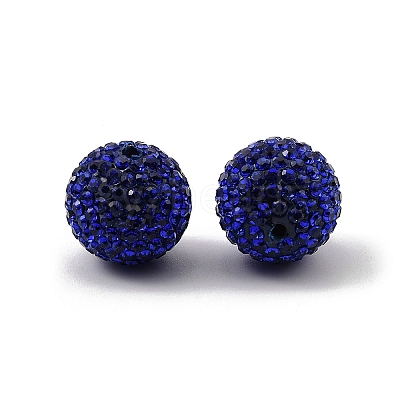 Grade A Rhinestone Pave Disco Ball Beads RB-Q105-9-1