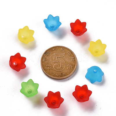 Transparent Acrylic Beads Caps PL543-1