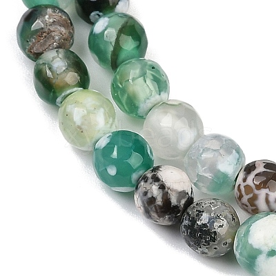 Natural Fire Crackle Agate Beads Strands G-C082-A01-27-1