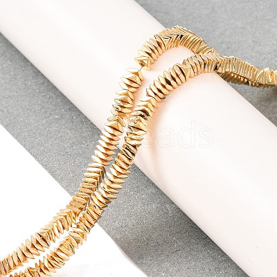 Electroplated Synthetic Non-magnetic Hematite Beads Strands G-G849-07A-LG-1